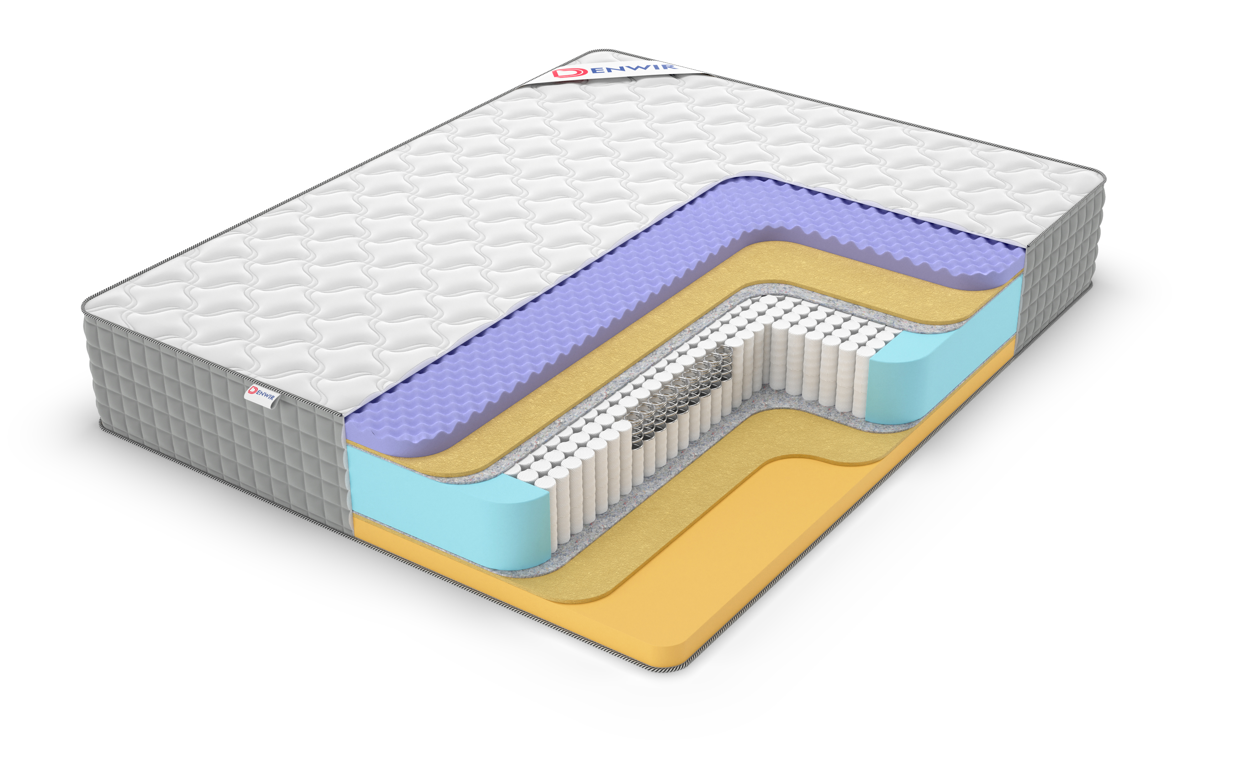 

Матрас пружинный DENWIR EXTRA MIDDLE FIVE MEMO S1000/chstmat_EMFMS1000_1_65x145, Белый, EXTRA MIDDLE FIVE MEMO S1000
