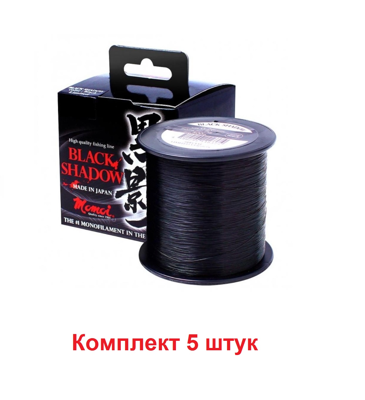 

Монофильная леска для рыбалки Momoi Black Shadow (5 / 0.23 / 5.5 / 1000 / 5 / Black (5, Черный, Black Shadow