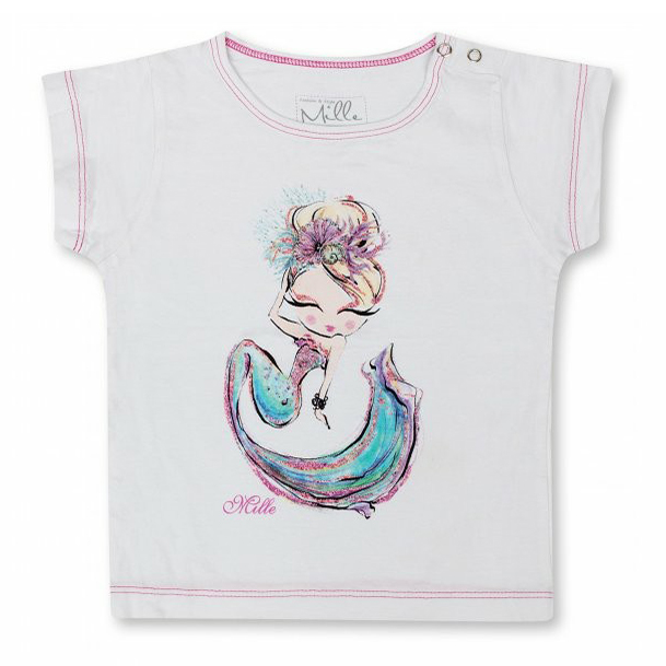 

Футболка детская Mille Mermaid 4 цв. белый р. 92, Mermaid 4