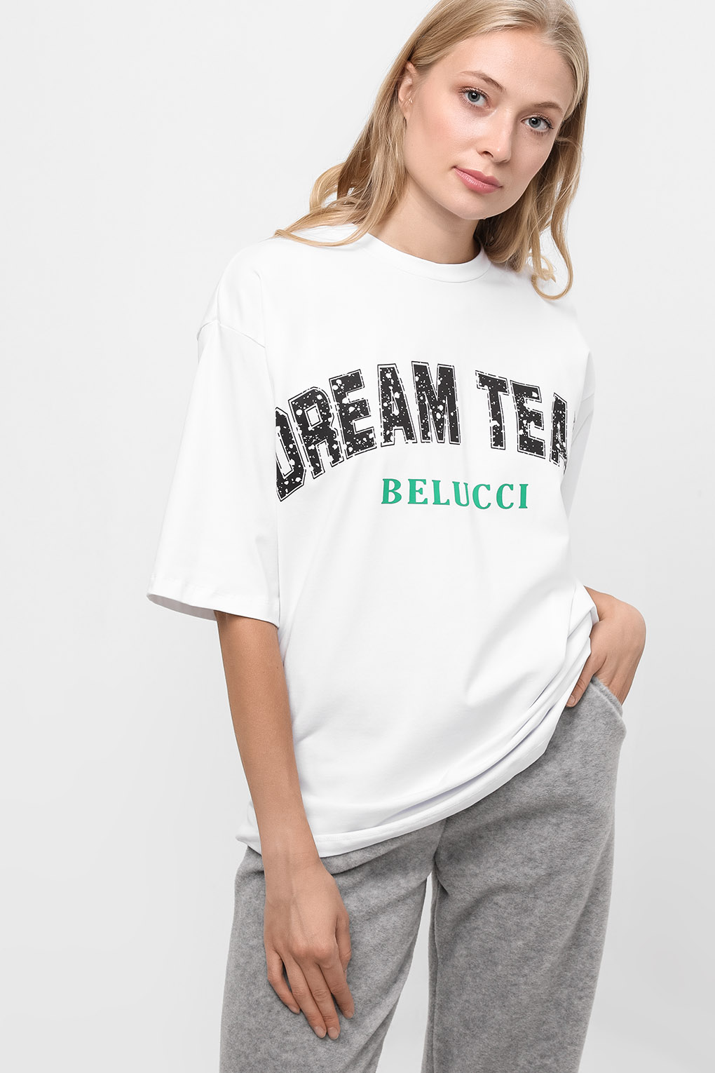 

Футболка женская Belucci BL220812174-002 белая XS, BL220812174-002