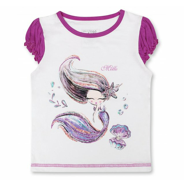 

Футболка детская Mille Mermaid 1 цв. белый р. 98, Mermaid 1