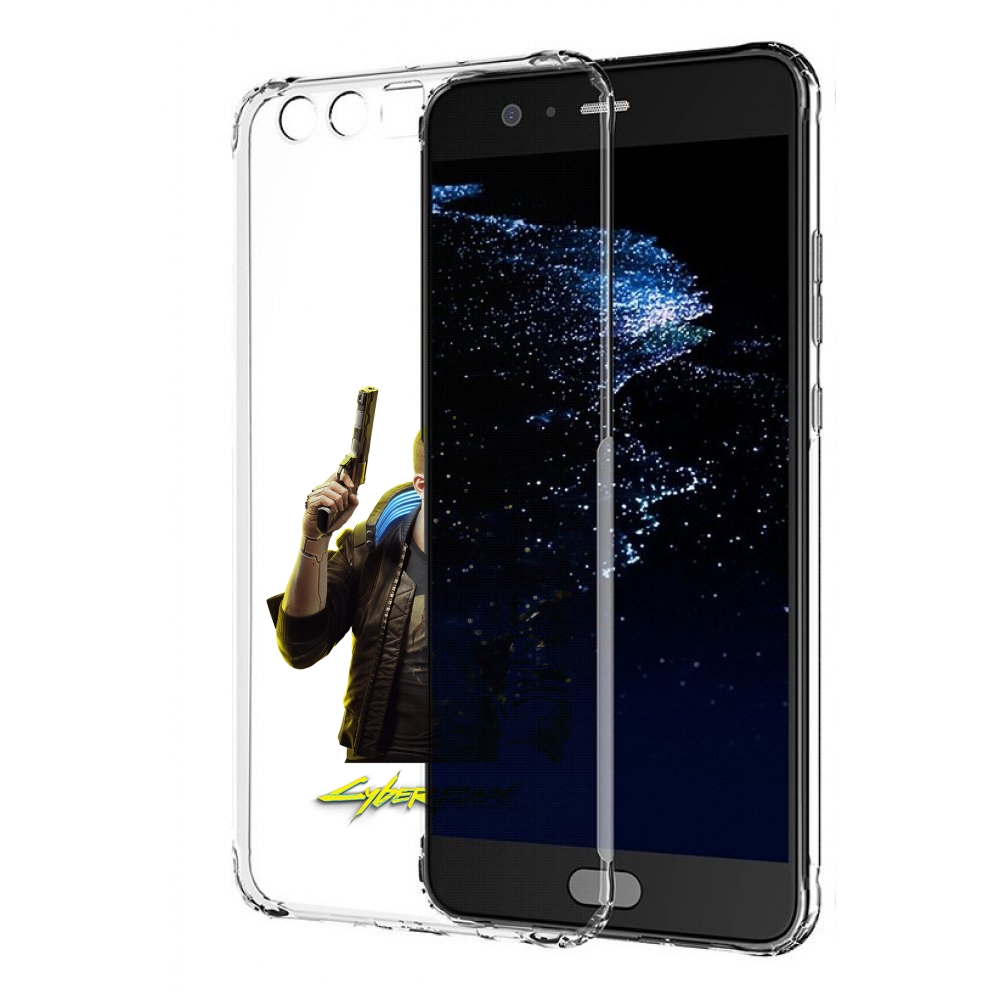 

Чехол бампер MyPads Cyberpunk-2077 для Huawei P10 Plus противоуд, Прозрачный, Tocco