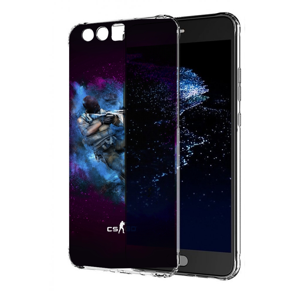 

Чехол бампер MyPads CS-go-террорист для Huawei P10 Plus противоу, Прозрачный, Tocco