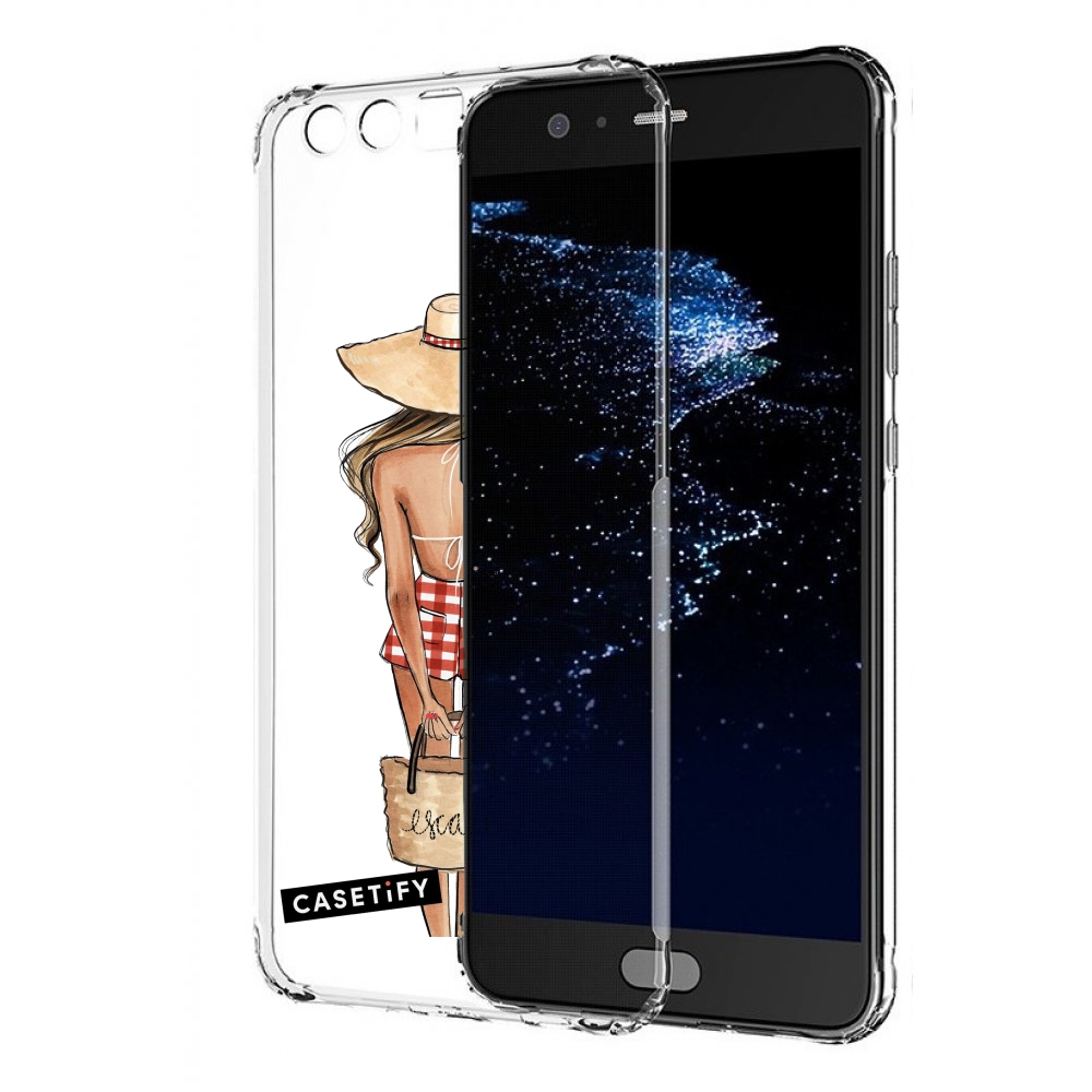 

Чехол бампер MyPads CASETiFY женский для Huawei P10 Plus противо, Прозрачный, Tocco