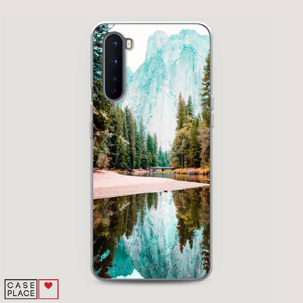 

Чехол Awog на OnePlus Nord / ВанПлас Nord "Горы 11", Зеленый;голубой, 151350-4