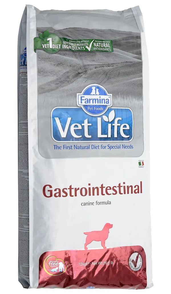 

FARMINA FARMINA VET LIFE CANIN GASTROINTESTINAL для взрослых собак при заболеваниях желудо