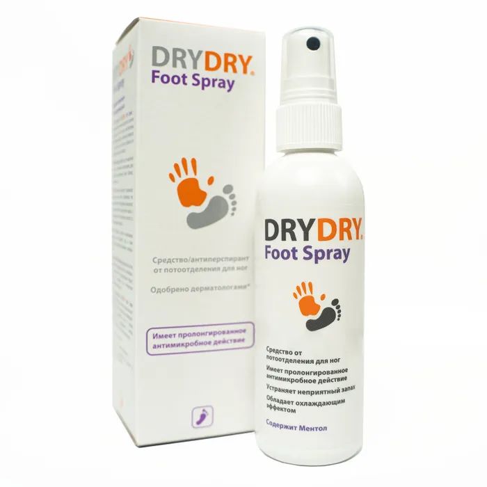 Dry Dry Foot Spray Драй Драй Фут Спрей дезодорант для ног от пота и запаха для мужчин и 1436₽