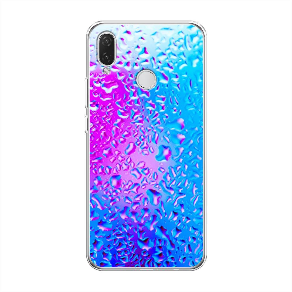 

Чехол на Huawei Nova 3i "Капли на стекле", Голубой;розовый, 68350-3
