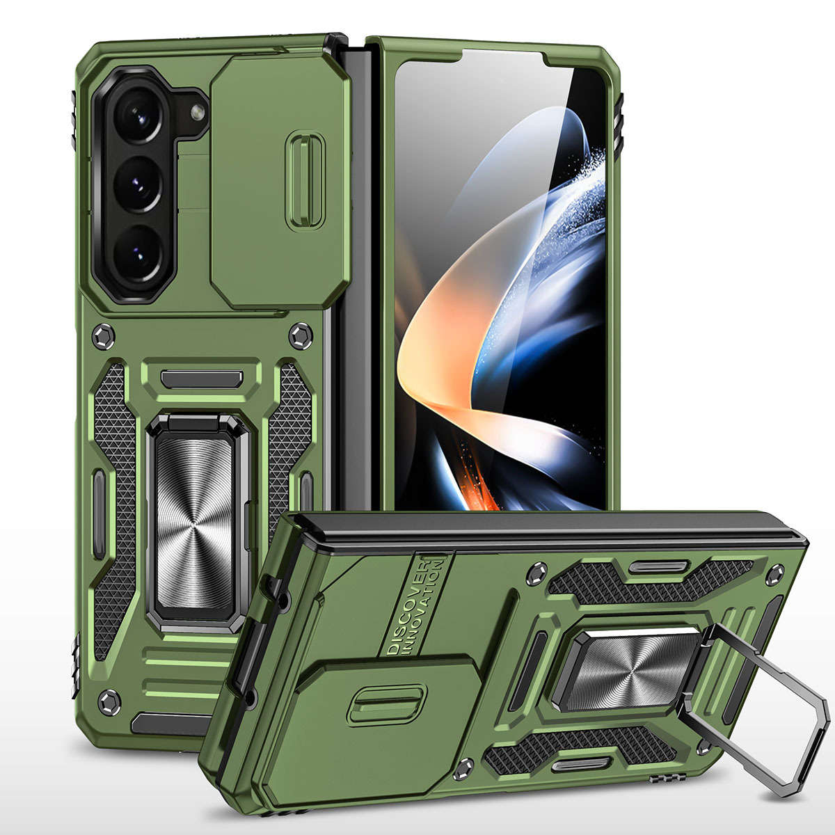 

Чехол Safe Case для Samsung Galaxy Z Fold 5, темно-зеленый, Safe Case