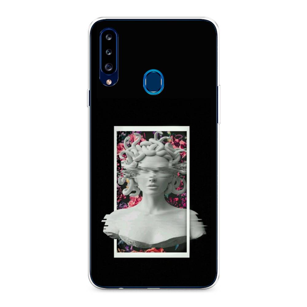 

Чехол на Samsung Galaxy A20s "Web Punk Медуза Горгона", Черный;серый, 2100850-6
