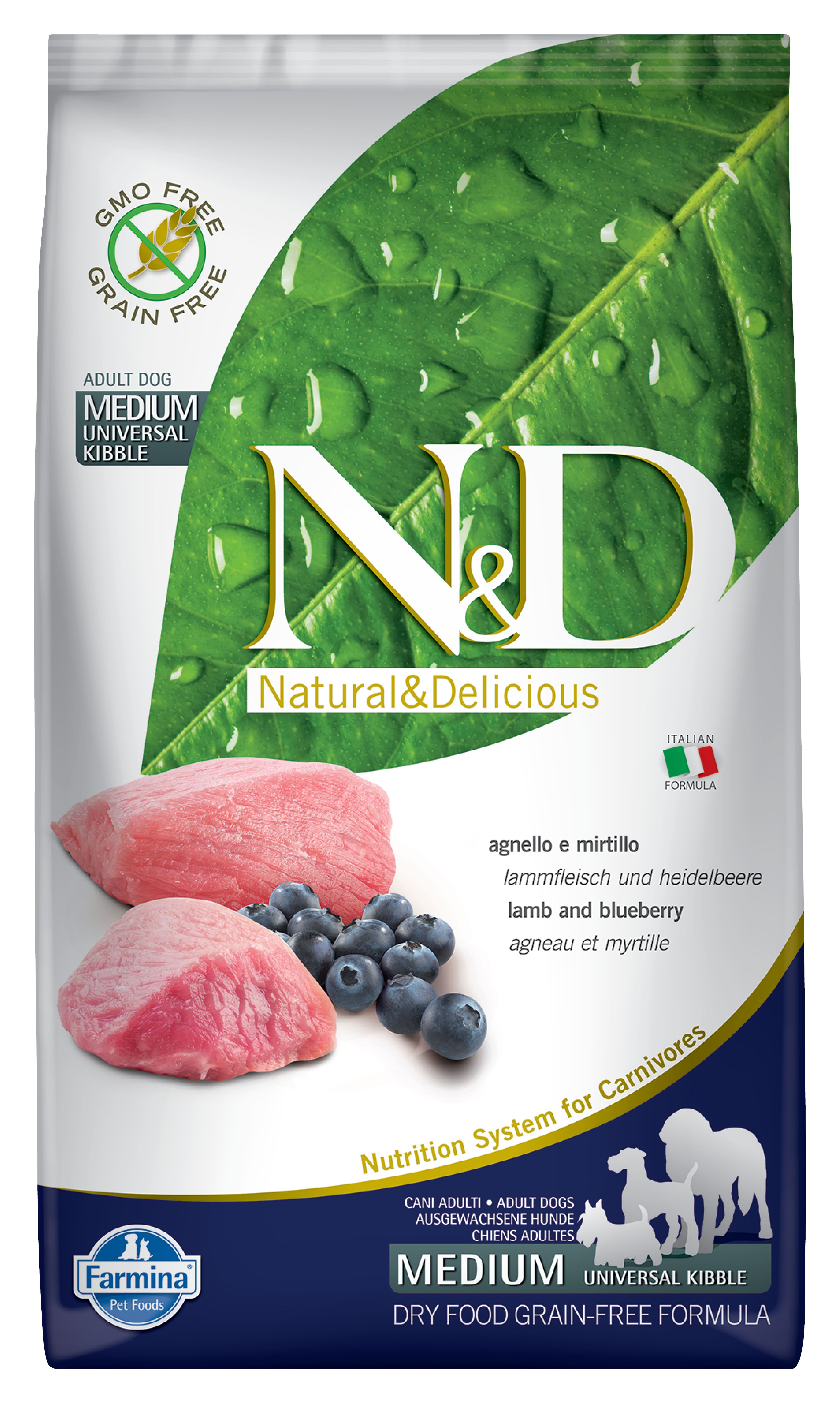 

FARMINA FARMINA DOG N&D PRIME ADULT MINI LAMB & BLUEBERRY беззерновой для взрослых собак м