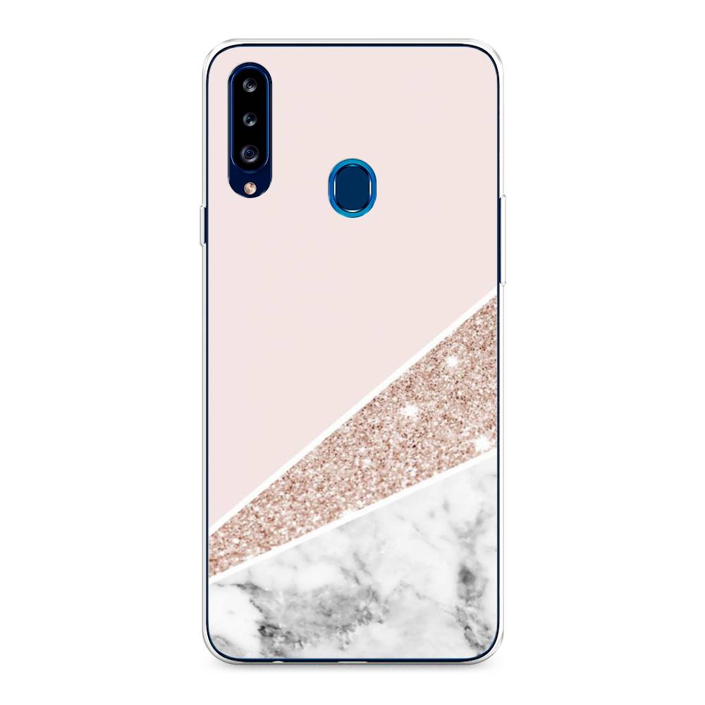

Чехол на Samsung Galaxy A20s "Блестящий розовый мрамор", 2100850-3