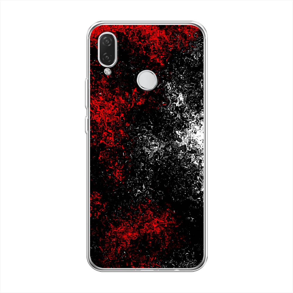 

Чехол на Huawei Nova 3i "Монотипия", Красный;черный;белый, 68350-3