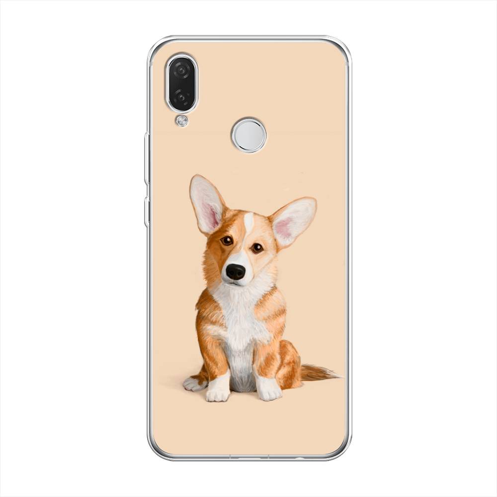 

Чехол на Huawei Nova 3i "Грустный Корги", Коричневый;бежевый, 68350-1