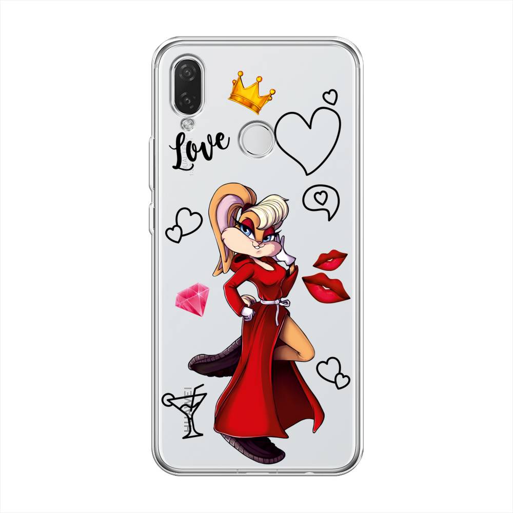 

Чехол на Huawei P Smart Plus "Rich Lola Bunny", Красный;бежевый;оранжевый, 68250-6