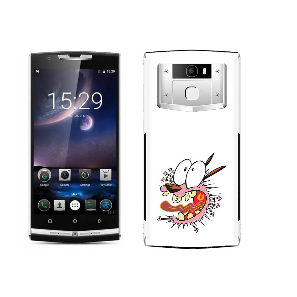 

Чехол MyPads Tocco для Oukitel K10000 Pro испуганный бобик, Прозрачный, Tocco