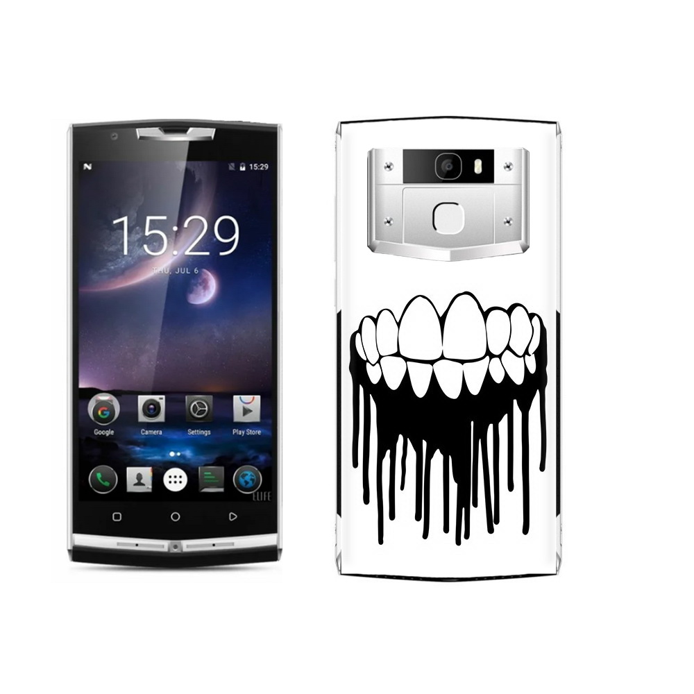 

Чехол MyPads Tocco для Oukitel K10000 Pro зубы, Прозрачный, Tocco
