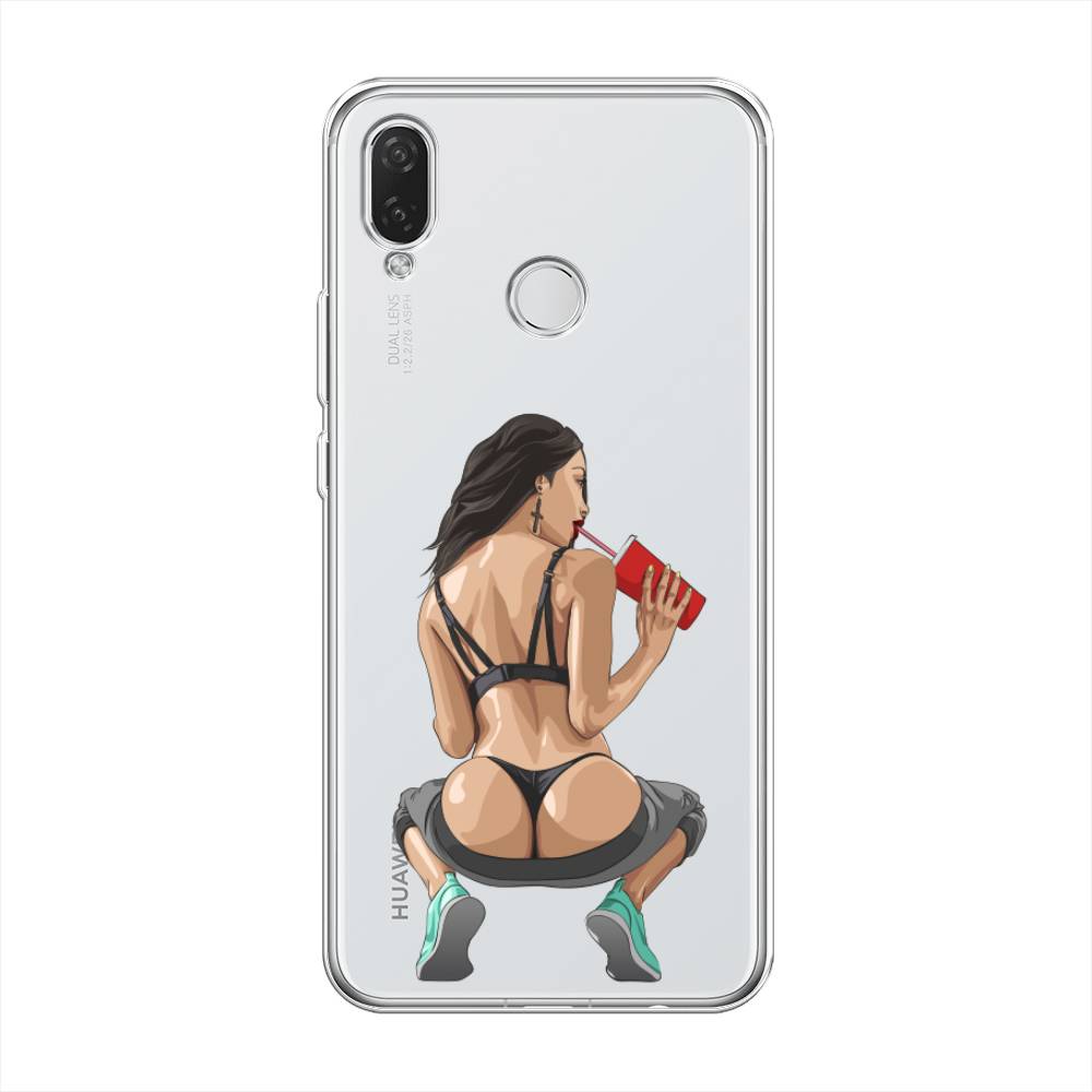 

Чехол на Huawei P Smart Plus "Сочные булочки", Бежевый;красный;черный, 68250-6