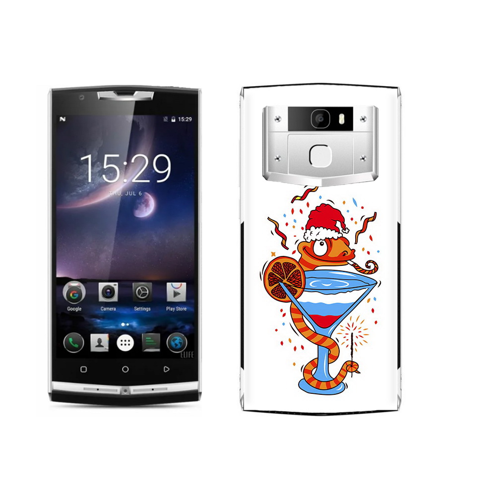 

Чехол MyPads Tocco для Oukitel K10000 Pro змейка, Прозрачный, Tocco