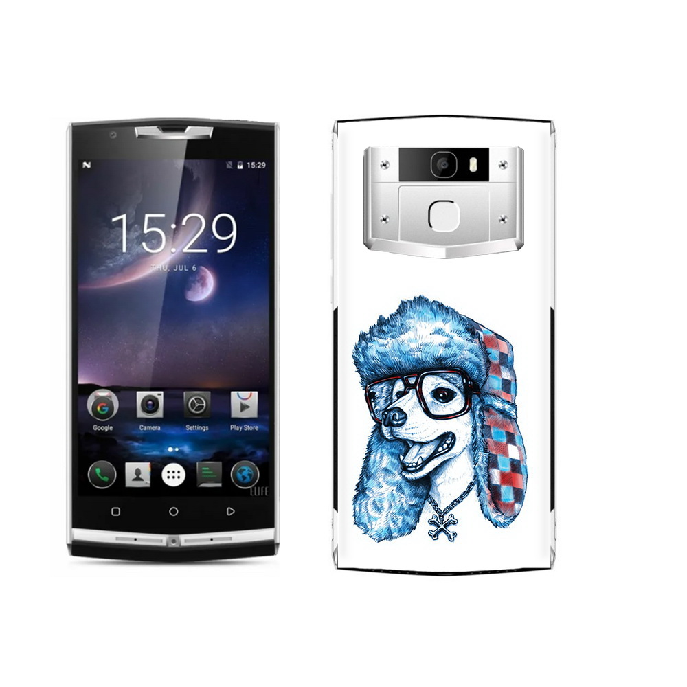 

Чехол MyPads Tocco для Oukitel K10000 Pro зимний пес, Прозрачный, Tocco