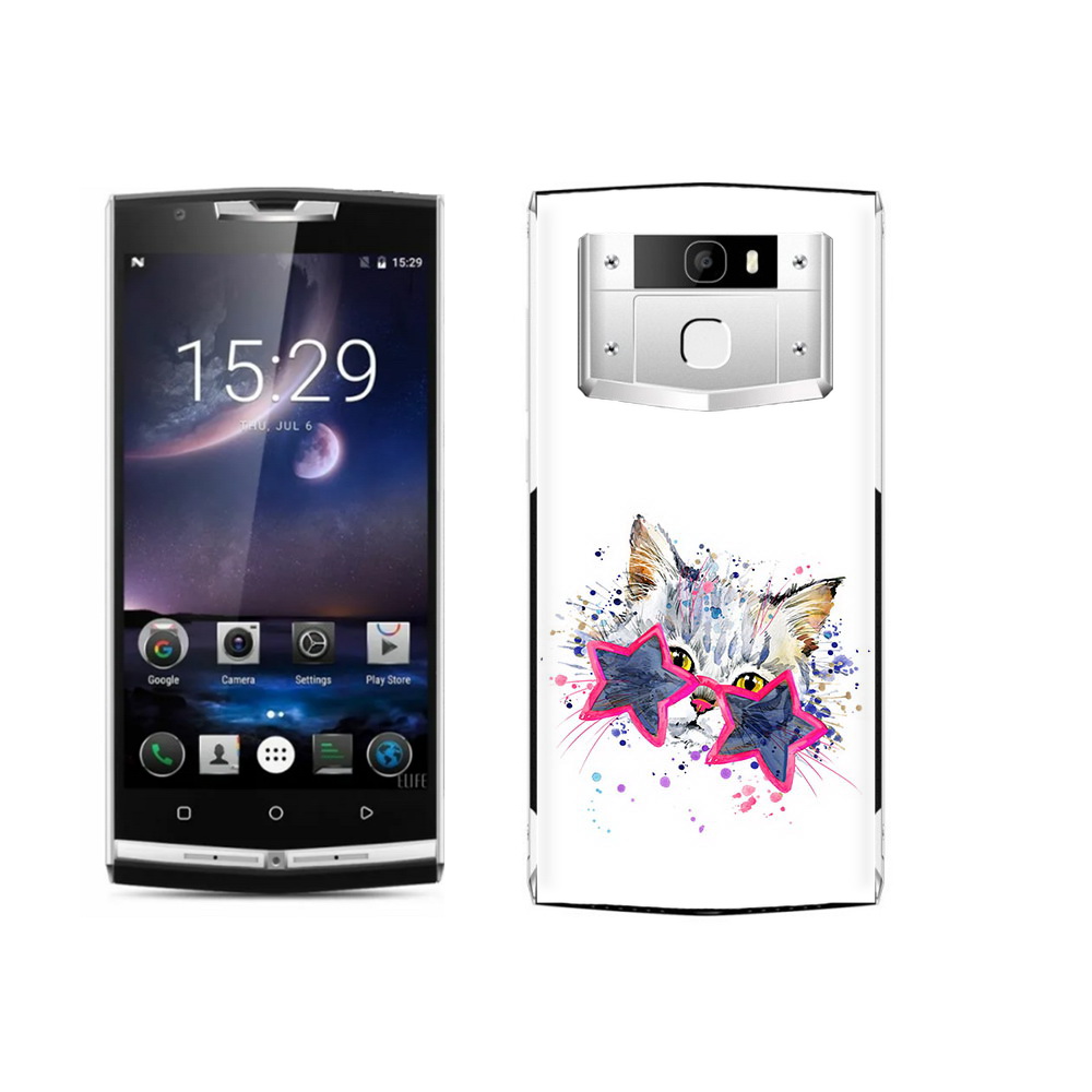 

Чехол MyPads Tocco для Oukitel K10000 Pro звездные очки, Прозрачный, Tocco
