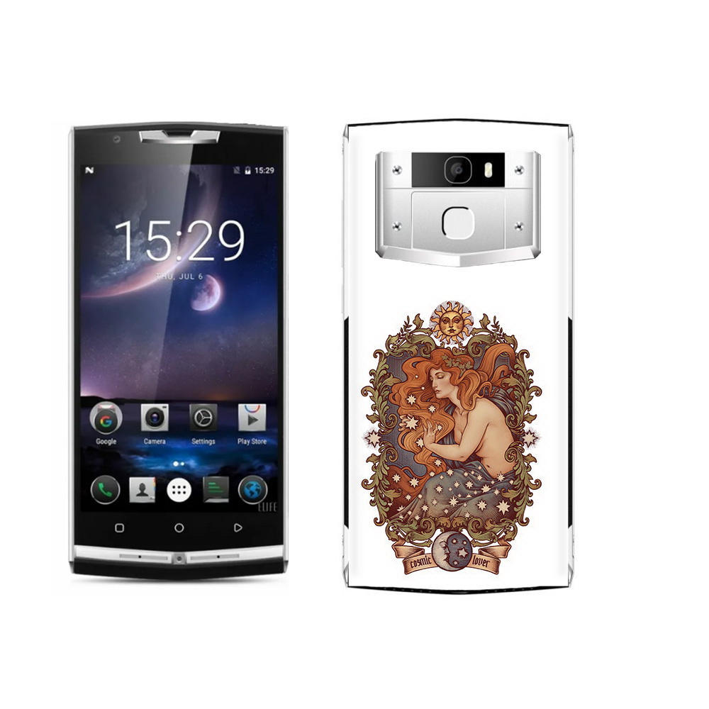 

Чехол MyPads Tocco для Oukitel K10000 Pro звездная девушка абстракция, Прозрачный, Tocco