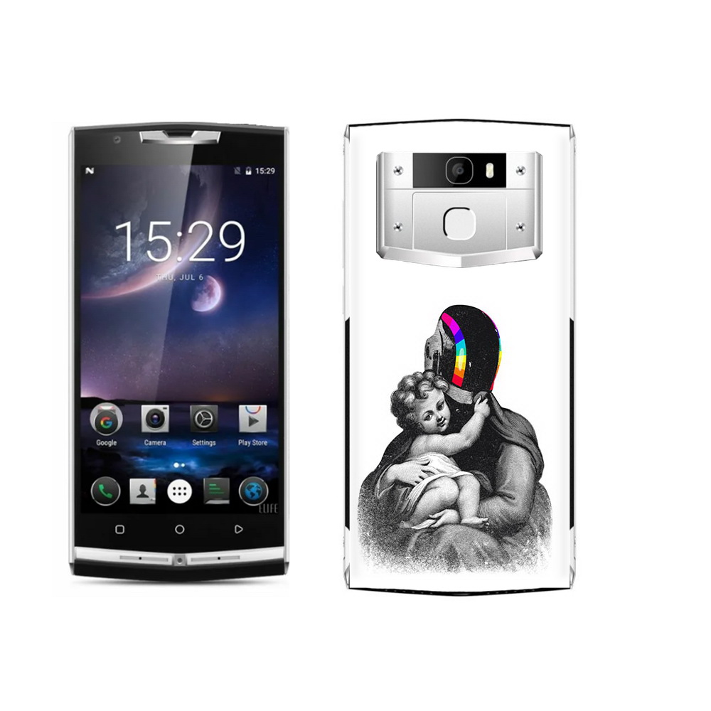 

Чехол MyPads Tocco для Oukitel K10000 Pro защитник в шлеме, Прозрачный, Tocco