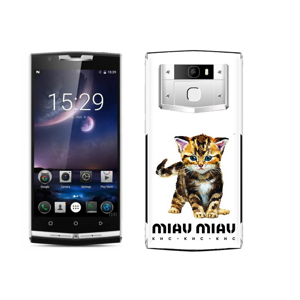 

Чехол MyPads Tocco для Oukitel K10000 Pro Бренд miau miau, Прозрачный, Tocco