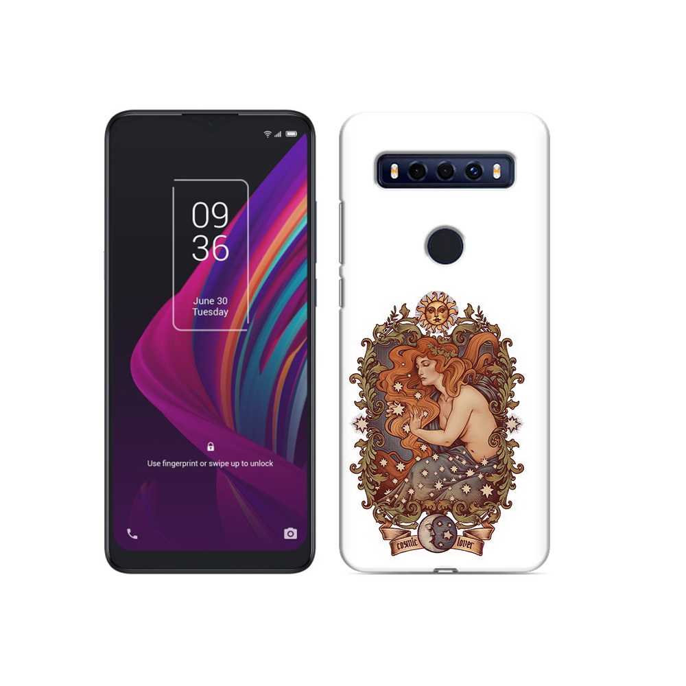 

Чехол MyPads Tocco для TCL 10 SE звездная девушка абстракция, Прозрачный, Tocco