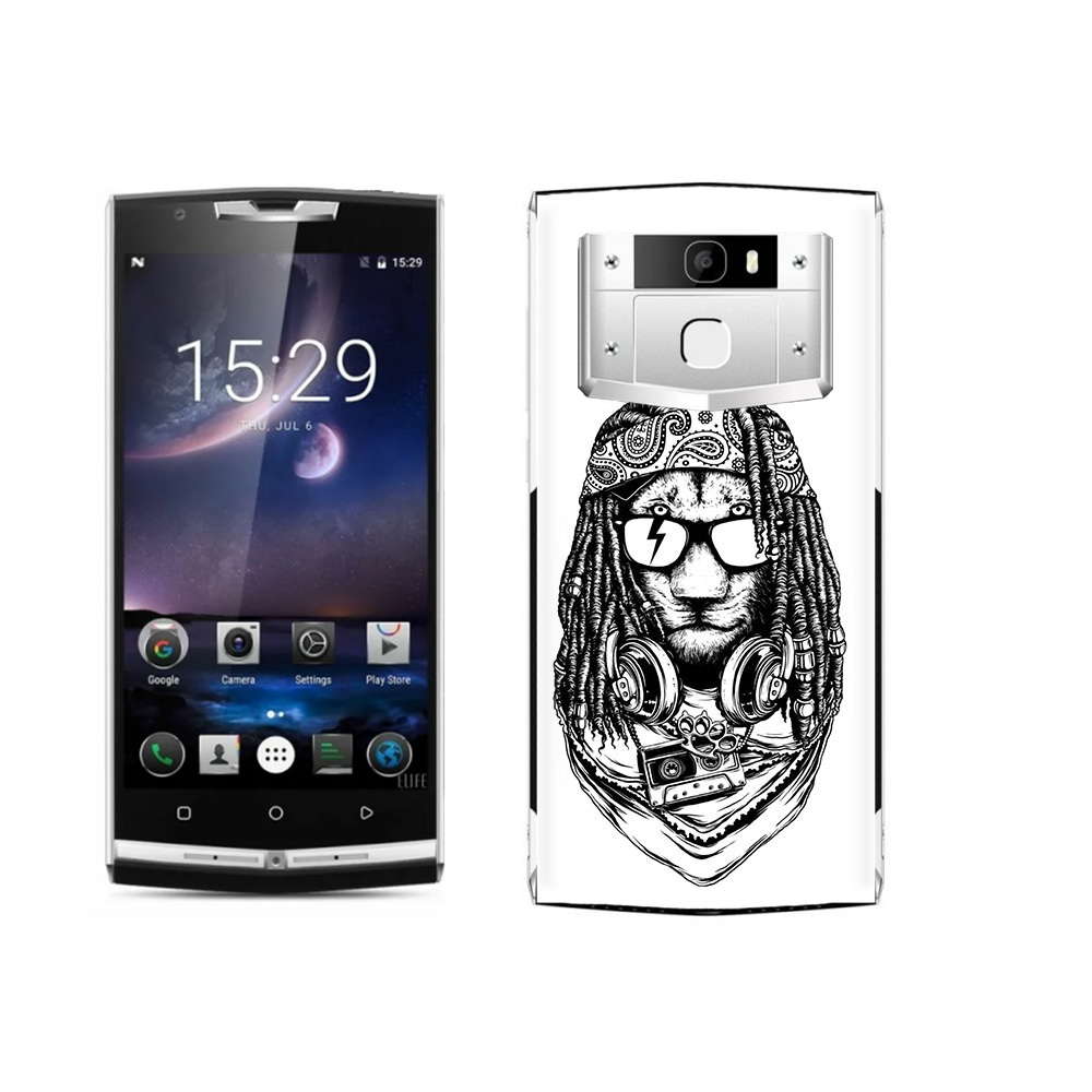 

Чехол MyPads Tocco для Oukitel K10000 Pro дреды льва, Прозрачный, Tocco