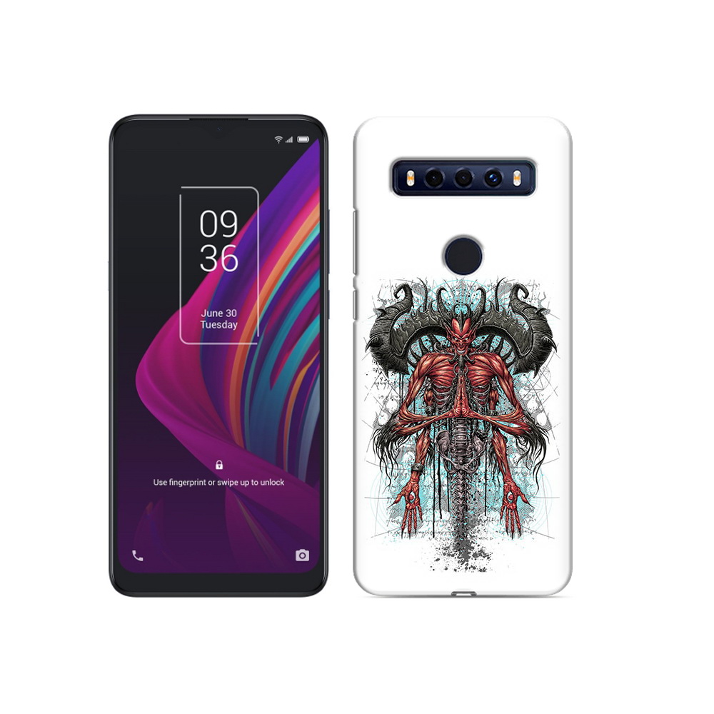 

Чехол MyPads Tocco для TCL 10 SE дьявол, Прозрачный, Tocco