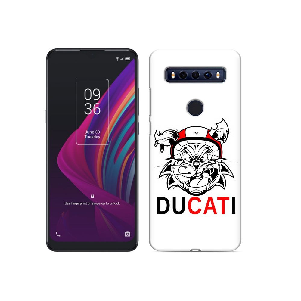 

Чехол MyPads Tocco для TCL 10 SE дукати, Прозрачный, Tocco