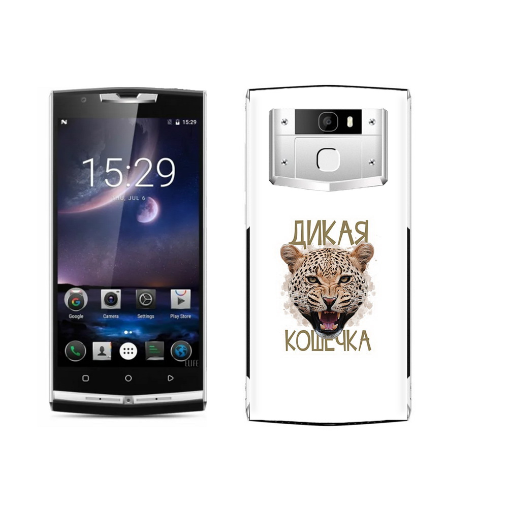 

Чехол MyPads Tocco для Oukitel K10000 Pro дикая кошечка, Прозрачный, Tocco