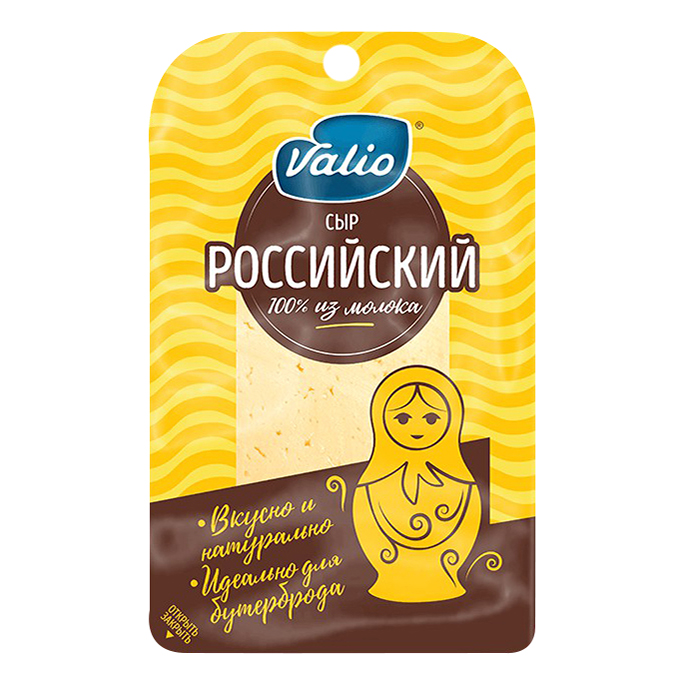 

Сыр полутвердый Valio Российский 50% 120 г