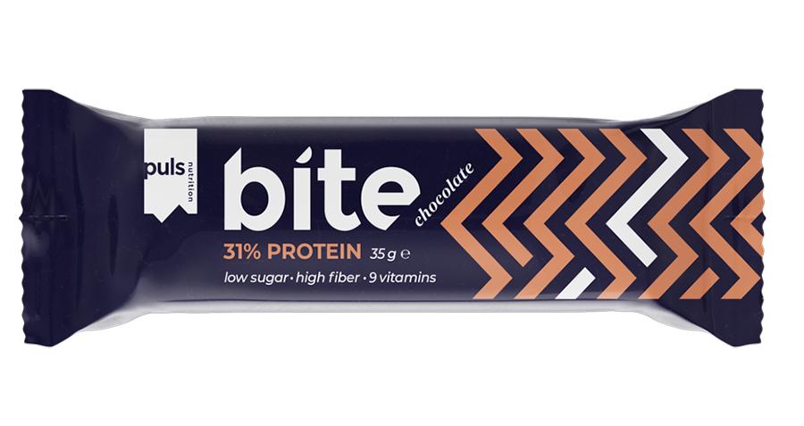 фото Батончик puls nutrition bite молочный шоколад с протеином 35 г