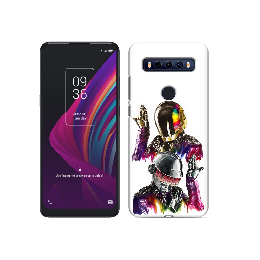 

Чехол MyPads Tocco для TCL 10 SE диско космонавты, Прозрачный, Tocco