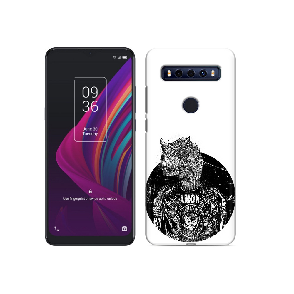 

Чехол MyPads Tocco для TCL 10 SE динозавр в куртке, Прозрачный, Tocco