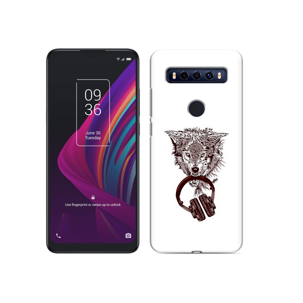 

Чехол MyPads Tocco для TCL 10 SE дикий волк, Прозрачный, Tocco