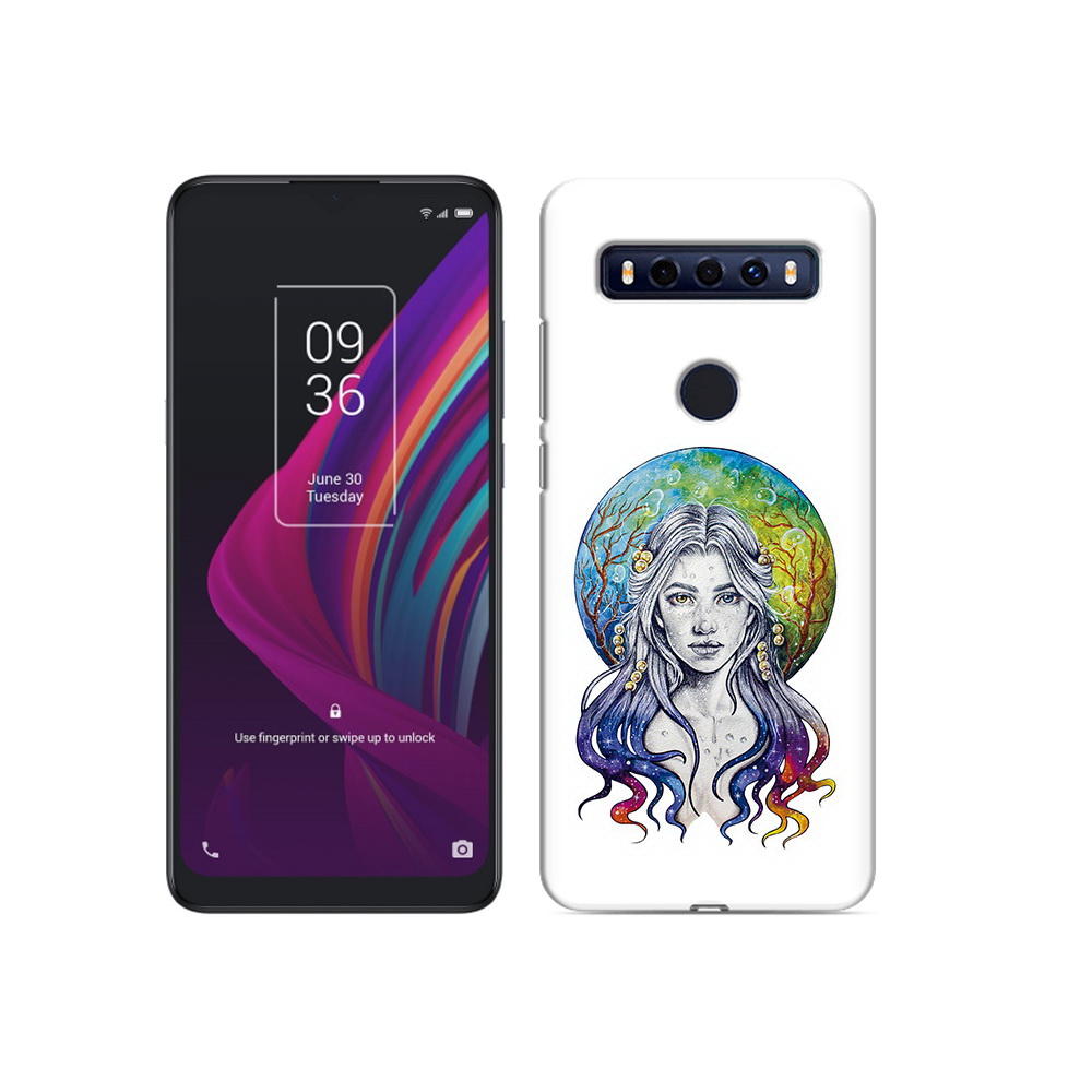 

Чехол MyPads Tocco для TCL 10 SE девушка с красивыми волосами, Прозрачный, Tocco