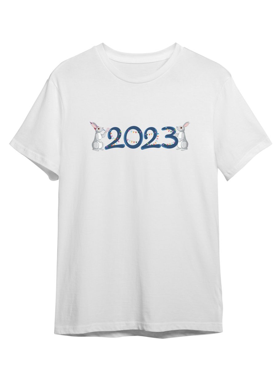 

Футболка унисекс СувенирShop Новый год/Рождество/2023 48 белая L, Белый, "Новый год/Рождество/2023" 48