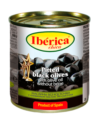 

Маслины Iberica без косточек с оливковым маслом 90 г