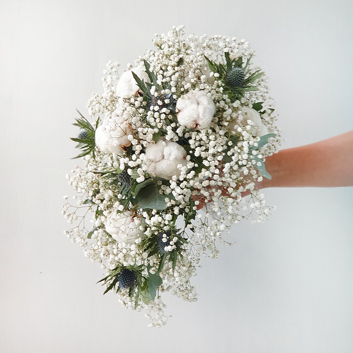 

Букет живых цветов, Талисман Флора, B1264, 30см