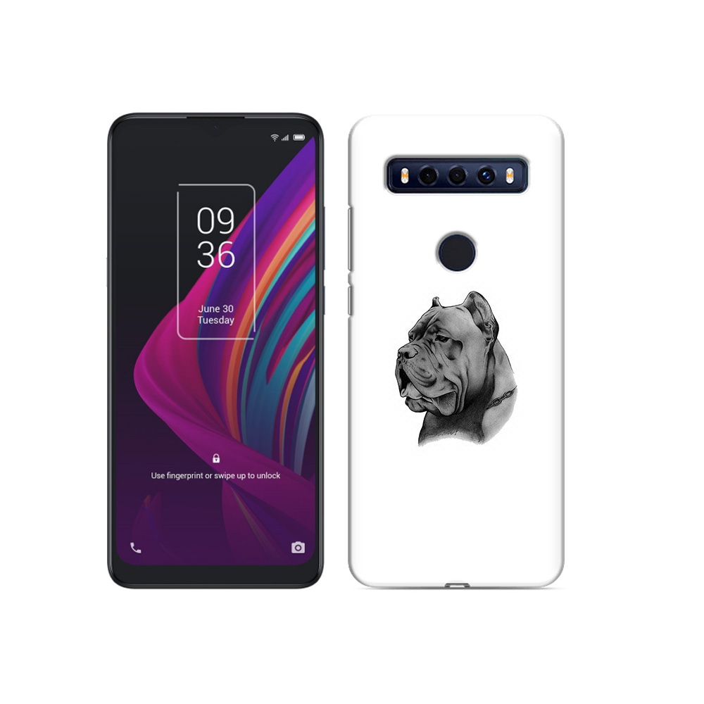 

Чехол MyPads Tocco для TCL 10 SE грозный бульдог, Прозрачный, Tocco
