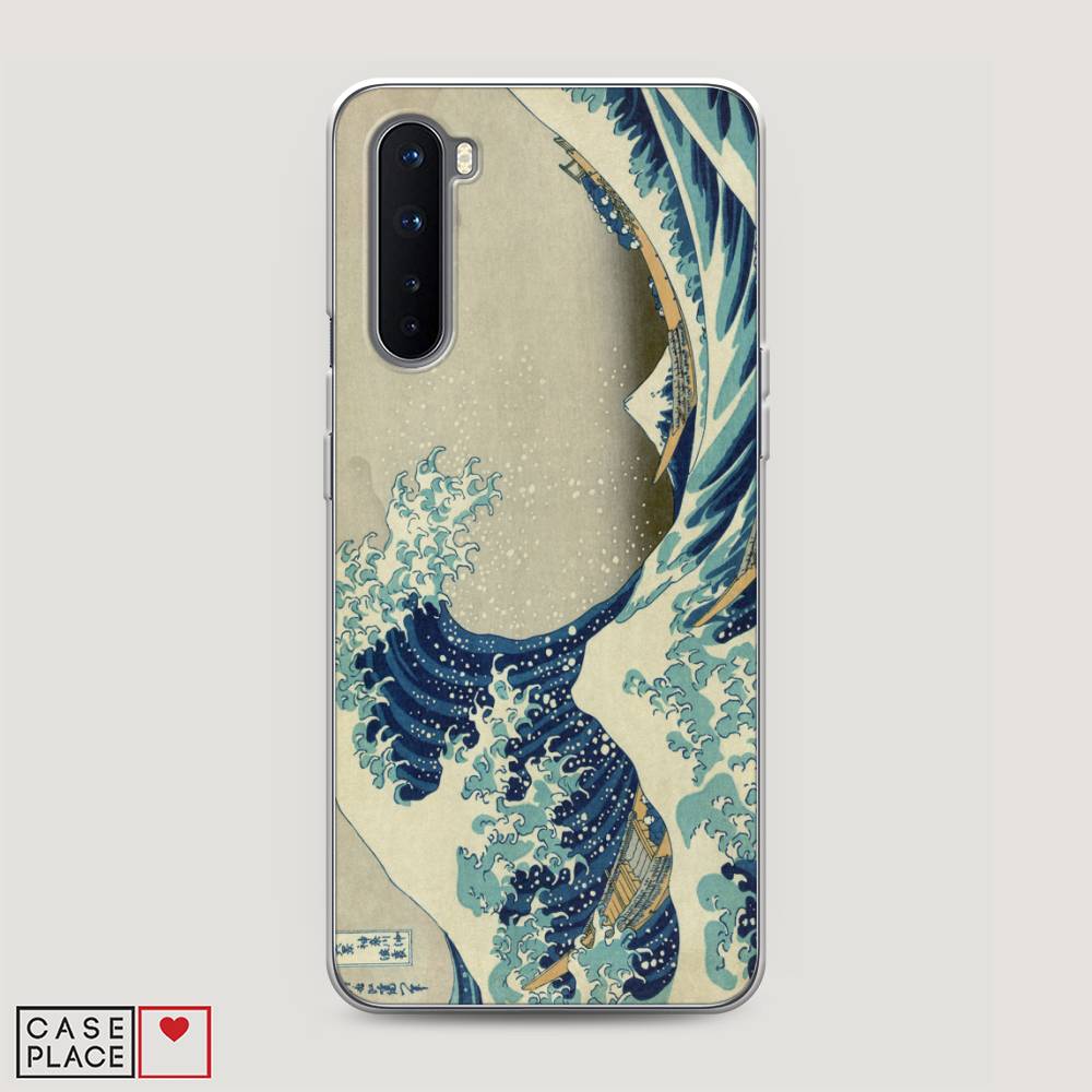 

Чехол Awog на OnePlus Nord / ВанПлас Nord "Большая волна в Канагаве", Серый;синий;голубой, 151350-9