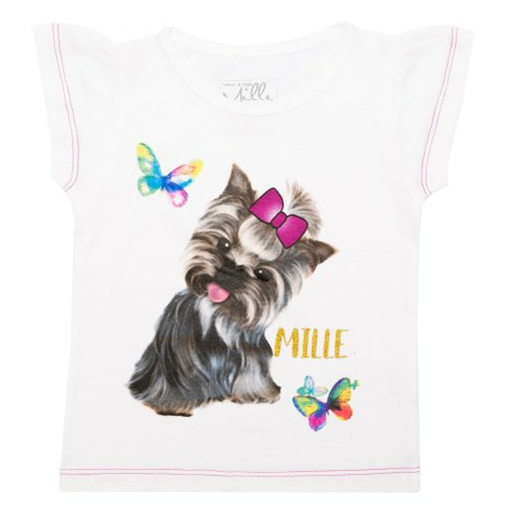

Футболка детская Mille Meow 4 цв. белый р. 116, Meow 4