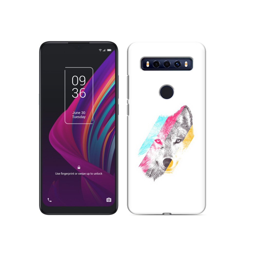 

Чехол MyPads Tocco для TCL 10 SE волк градиент, Прозрачный, Tocco