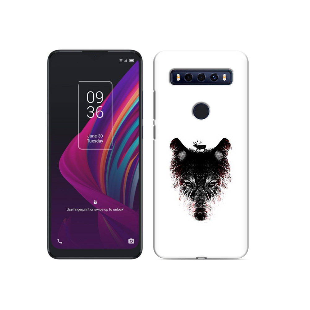 

Чехол MyPads Tocco для TCL 10 SE волк в траве, Прозрачный, Tocco