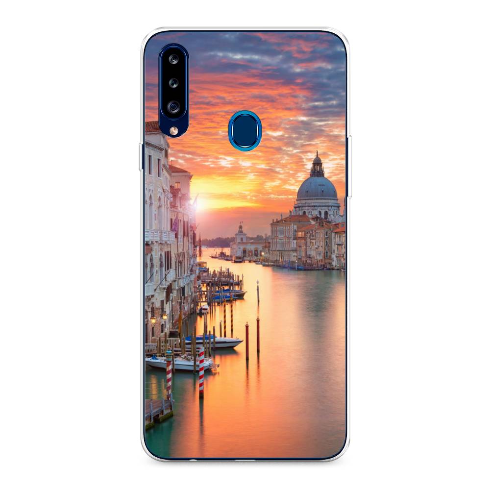 

Чехол на Samsung Galaxy A20s "Восход 11", Розовый;оранжевый, 2100850-2