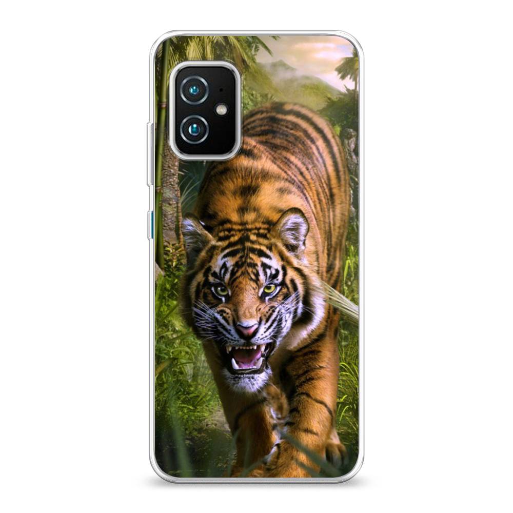 

Чехол Case Place 44450-1 для Asus Zenfone 8 "Тигр в джунглях 2", 44450-1