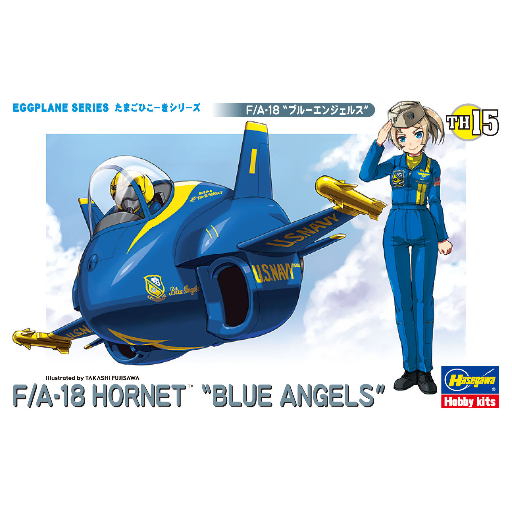 

60125 Модель самолета EGG PLANE F/A-18 HORNET BLUE ANGELS, 4967834601253